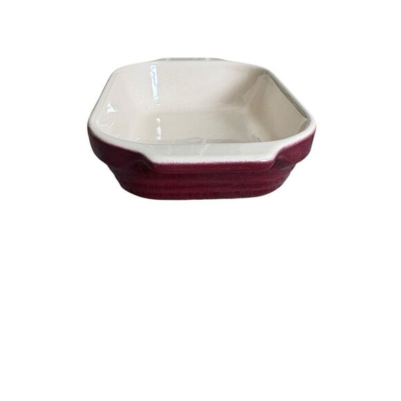 Emile Henry Maroon Casserole Dish 96.69 8.75” X 5.5”  made in France - Picture 3 of 5